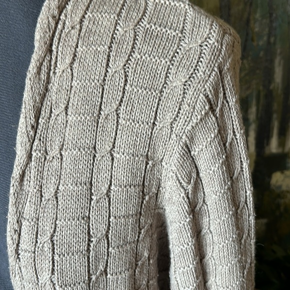 Leo & Nicole Tan Cardigan Sweater - Picture 2 of 8